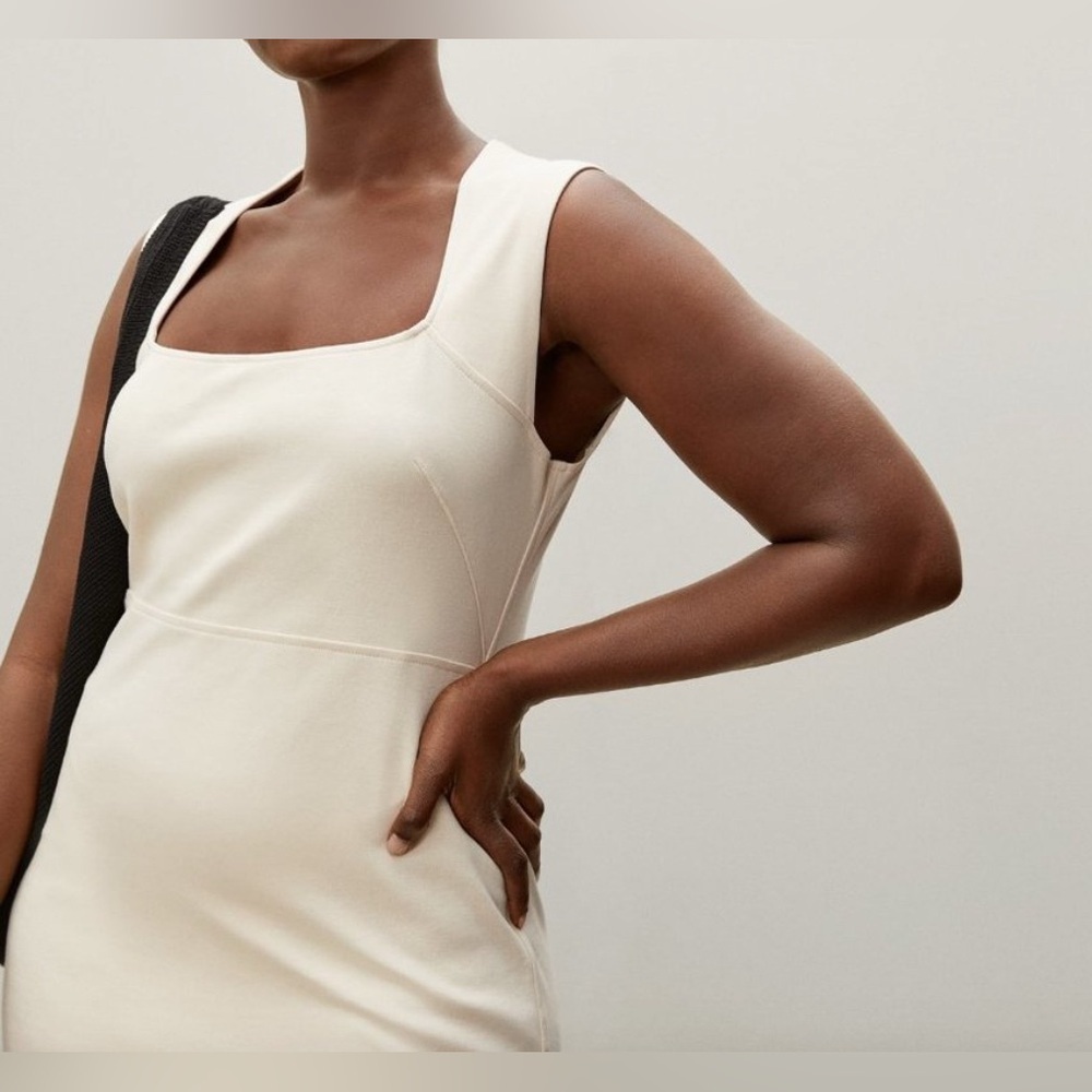Everlane The ’90s Mini Dress in Canvas - Size XXS - Picture 2 of 4
